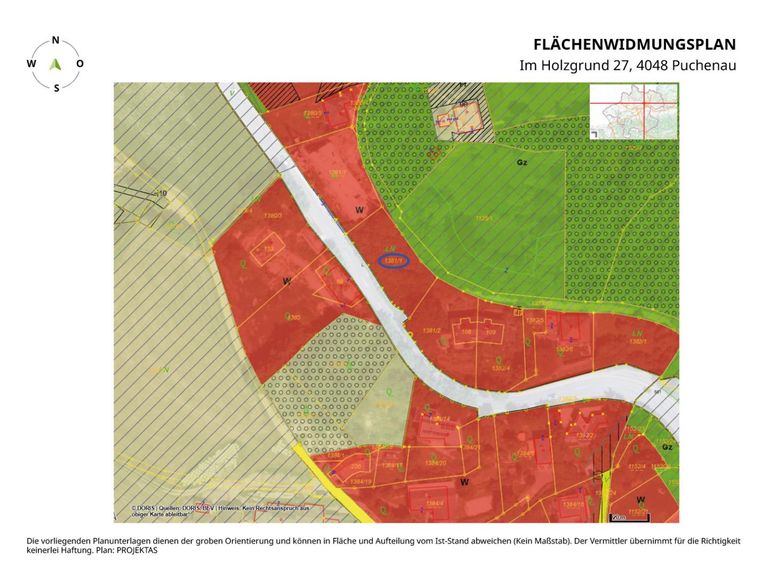 Flächenwidmungsplan Im Holzgrund 27