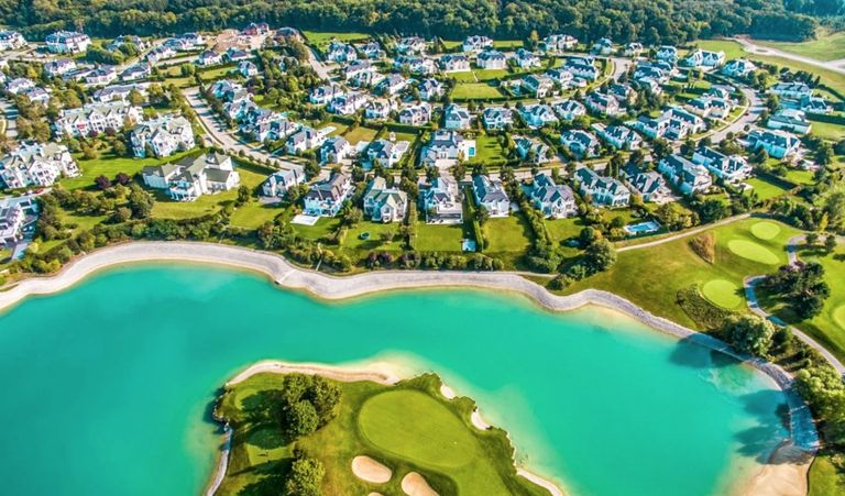Aerial view on Fontana Golfclub