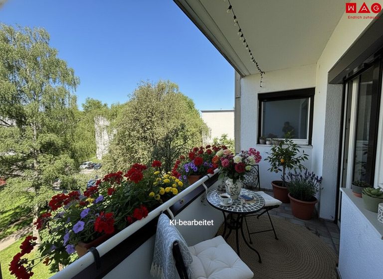 KI generierte Loggia