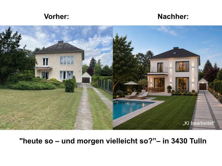 EFH 3430 Tulln - Ansicht Garten