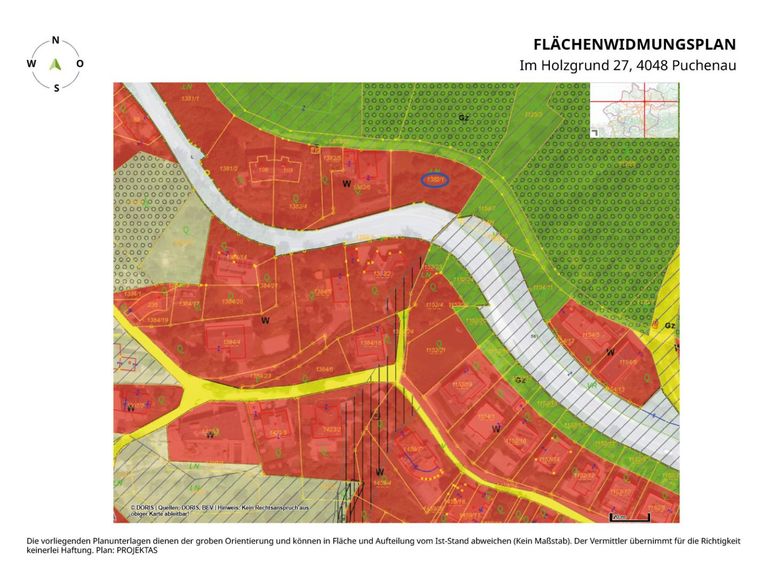 Flächenwidmungsplan Im Holzgrund 17