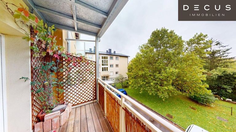 gartenseitiger Balkon