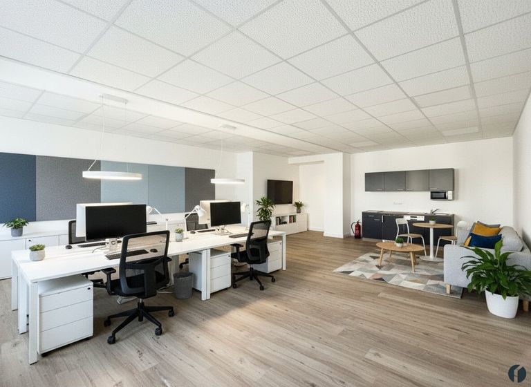 Einrichtungsbeispiel Büro (KI generiert)