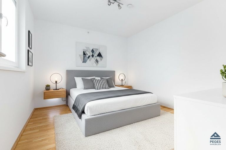 Schlafzimmer - Möbel und Dekoration KI-generiert