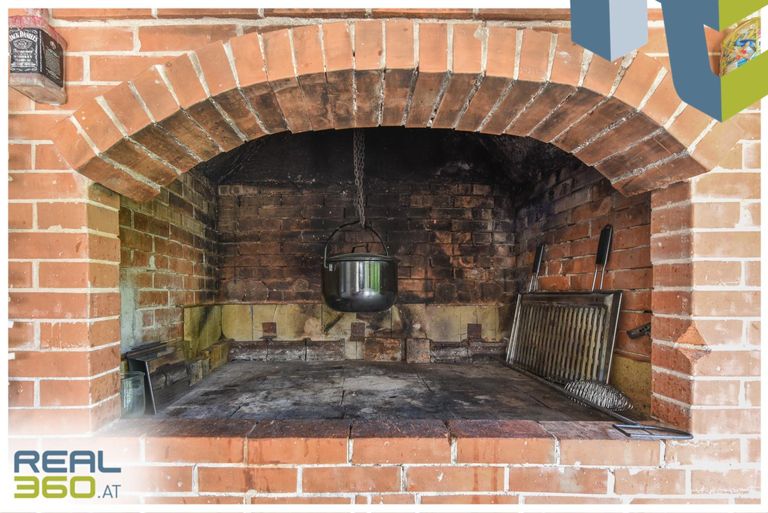 Grillfläche im WIntergarten