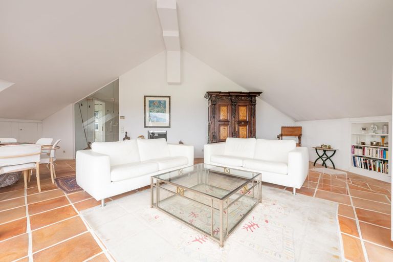 Wohnzimmer Glastüre Kamin