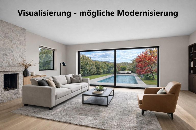 08 EFH 2103 - Wohnzimmer Visualisierung