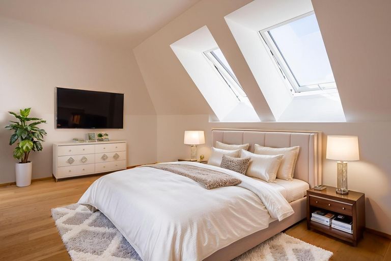 Virtual Staging AI Schlafzimmer