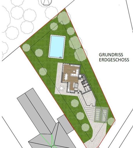 Planbeispiel Einfamilienhaus EG