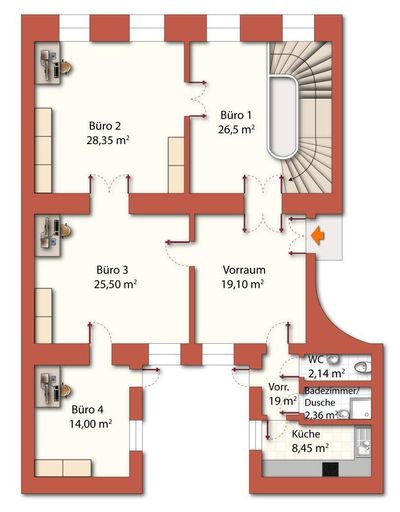 Plan EG Möblierungsvorschlag