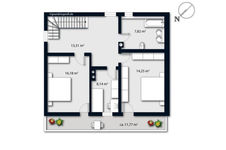 Grundrissplan Obergeschoss