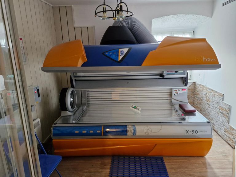 Solariumraum mit Dusche