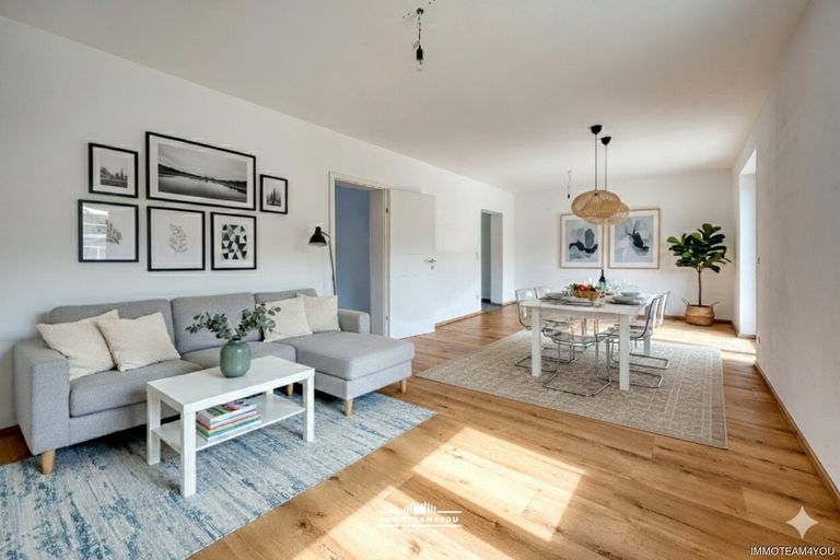 Haus 35 A Visualisierung Wohn-Esszimmer Einrichtungsvorschlag mit KI erstellt