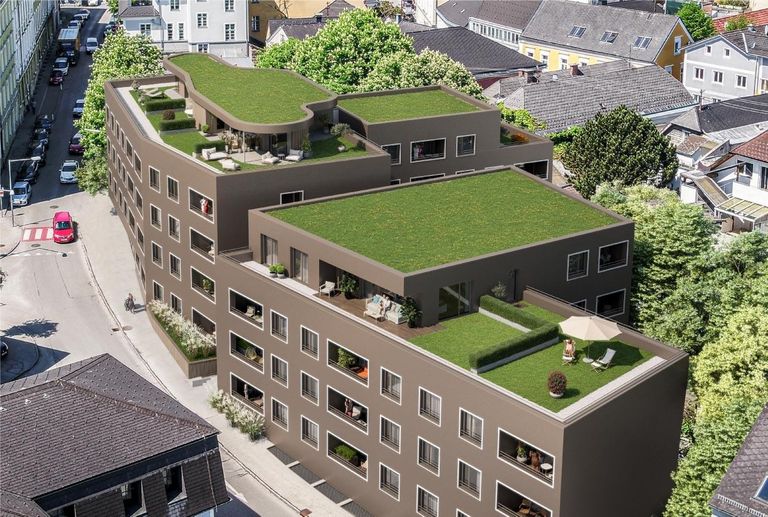 Außenansicht Visualisierung Dachgarten