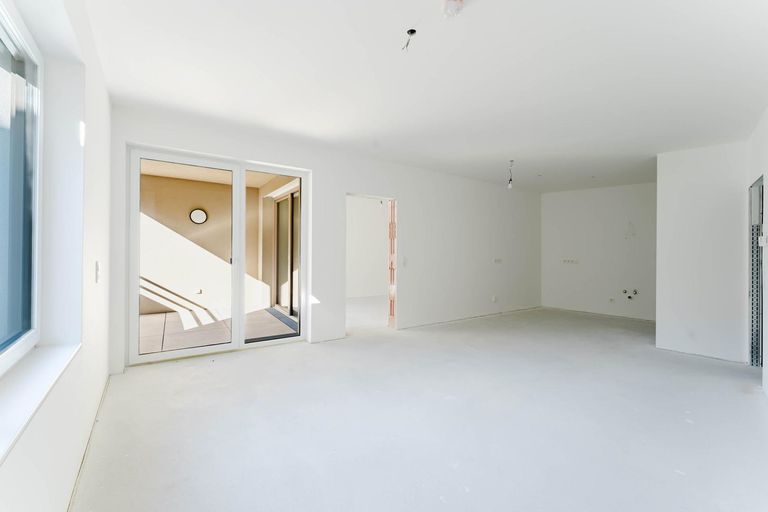 Wohnzimmer mit Wohnküche