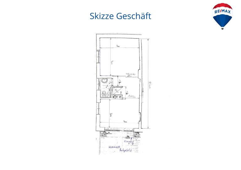 Skizze Geschäft