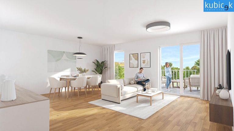 Am Freihof 5 | 1220 Wien | Wohnzimmer Top 2.05 (Visualisierung)