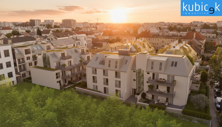 Am Freihof 5 | 1220 Wien | Vogelperspektive Sonnenaufgang