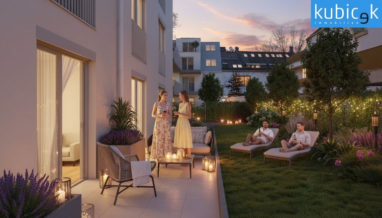Am Freihof 5 | 1220 Wien | Sommerabend | Top 1.02 (Visualisierung)