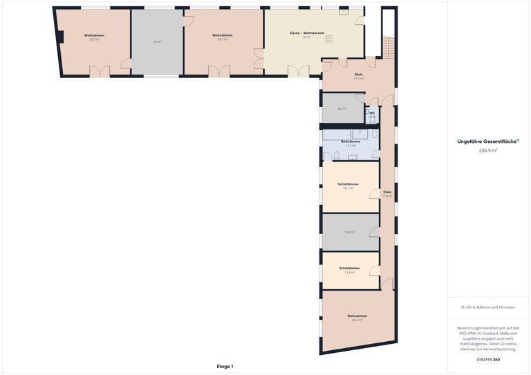 Grundriss Obergeschoss