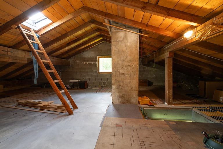 Innenansicht des ausbaubaren Dachgeschosses