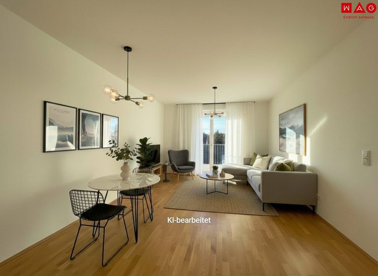 Möblierungsvorschlag Wohnzimmer KI generiert