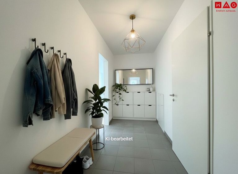 Möblierungsvorschlag Vorraum KI generiert