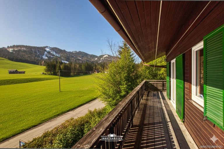 Blick vom Balkon