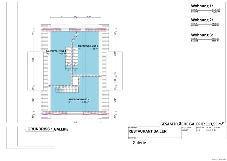 Grundriss GALERIE1