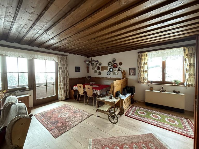 Ess- Wohnzimmer mit südseitigem Balkon