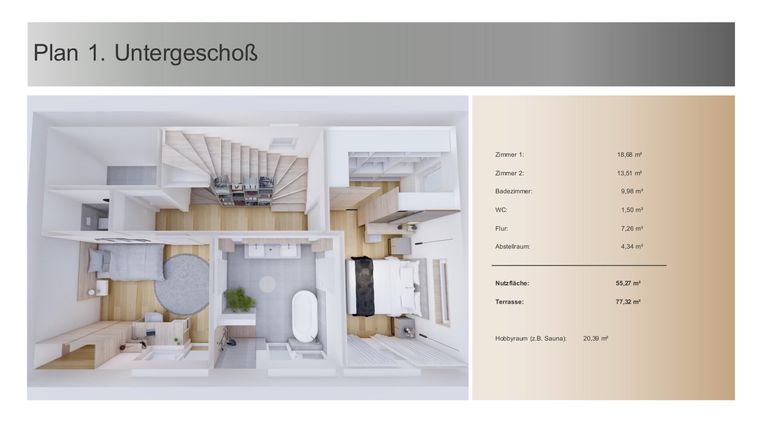 GRUNDRISS SCHLAFEBENE 1 UG