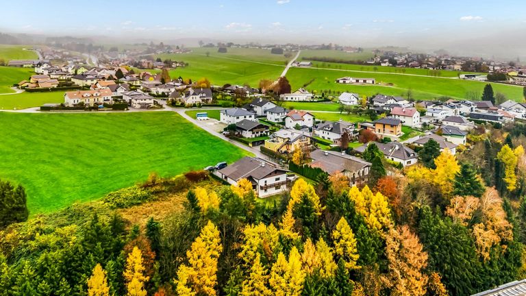 Drohnenaufnahmen des Gebäudes