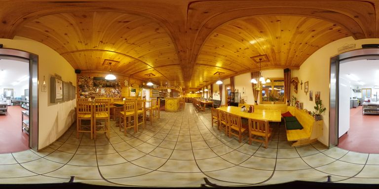 360° Gaststätte Sicht zur Küche