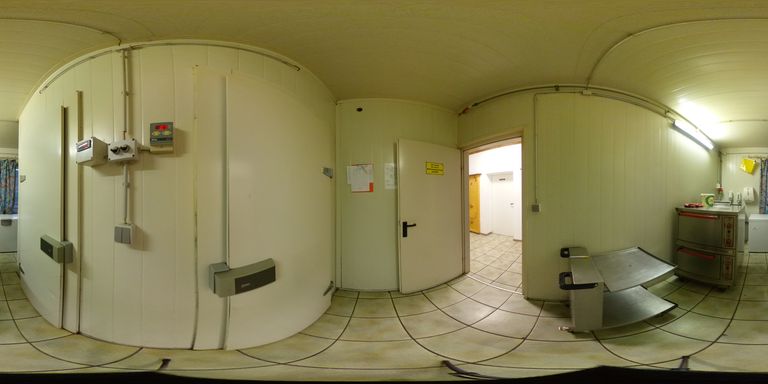 360° Sicht zu den Kühlräumen