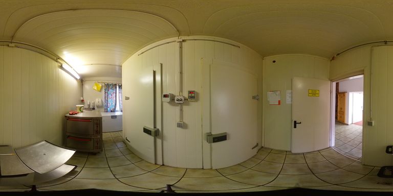 360° Sicht zu den Lebensmittelkühlräumen