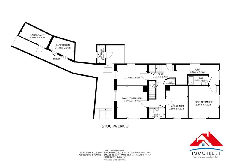 Plan Obergeschoss
