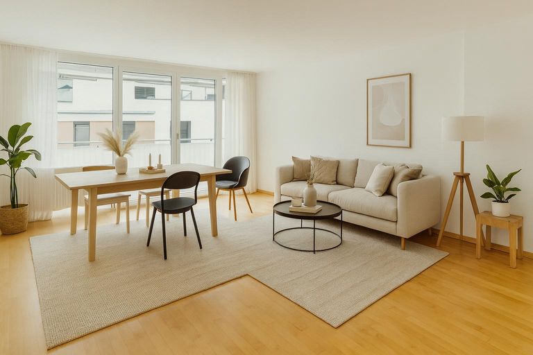 Landeck - Wohnung - Wohn-Essbereich Visualisierung