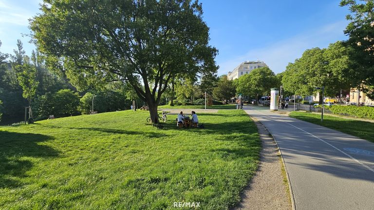 In der grünen Wohnumgebung