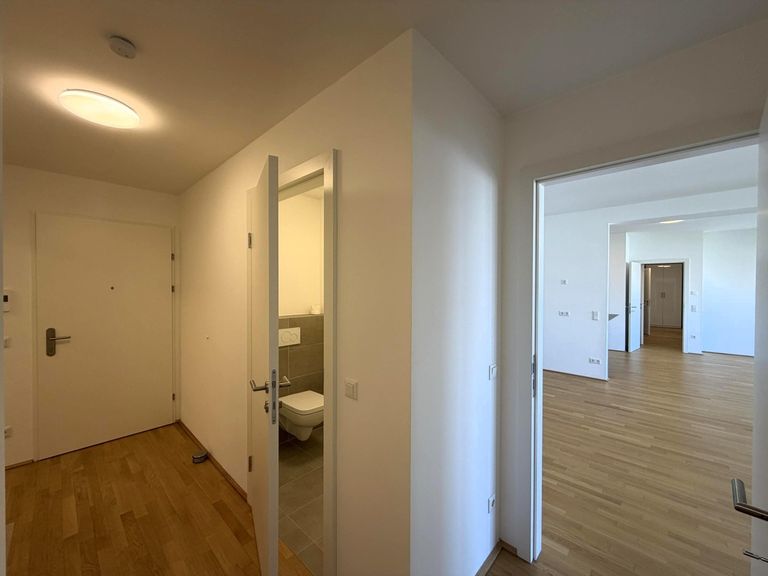 Wohnungseingang 1 / 2, Blick ins Living