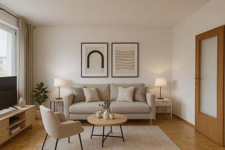 Wohnzimmer - Visualisation KI