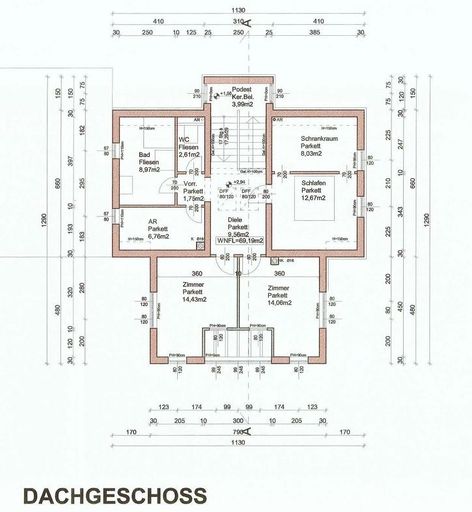 Grundriss Obergeschoss
