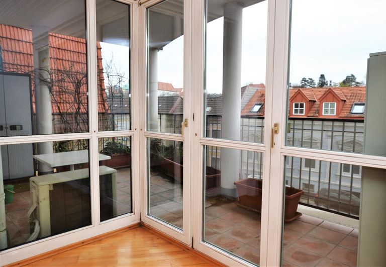 Blick auf den Balkon