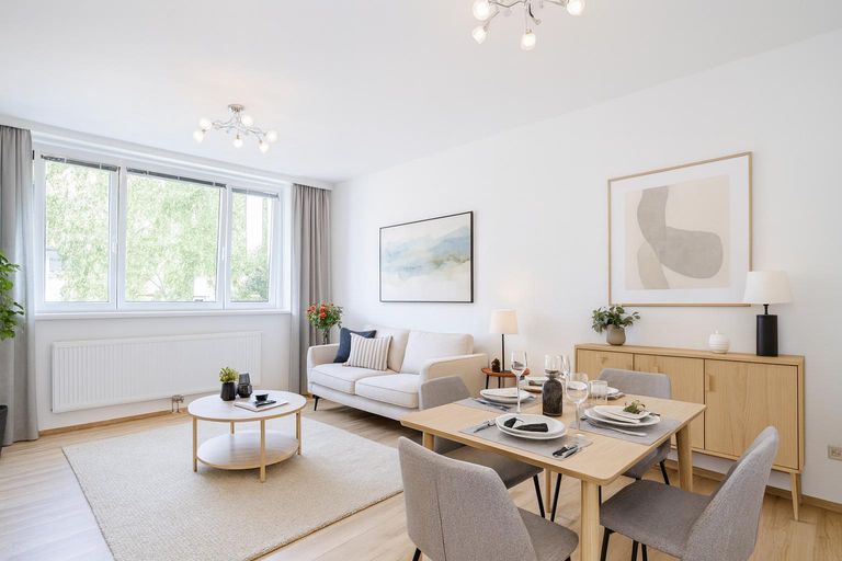 Wohn-/Essbereich, Einrichtungsbeispiel