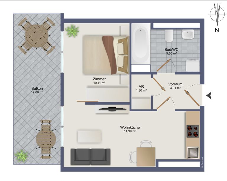 schematischer Grundriss