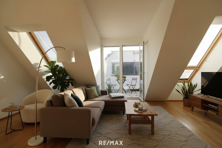 Wohnzimmer KI generiert