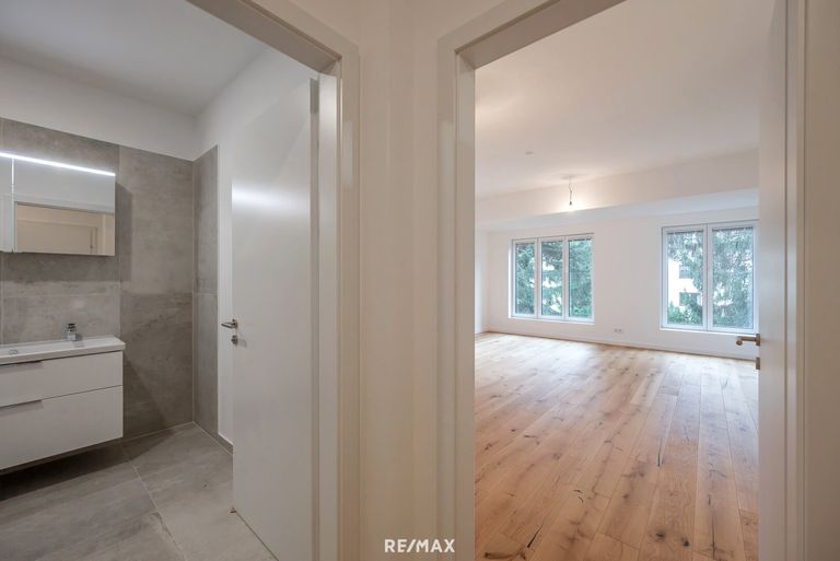 Ansicht Bad | Wohnzimmer