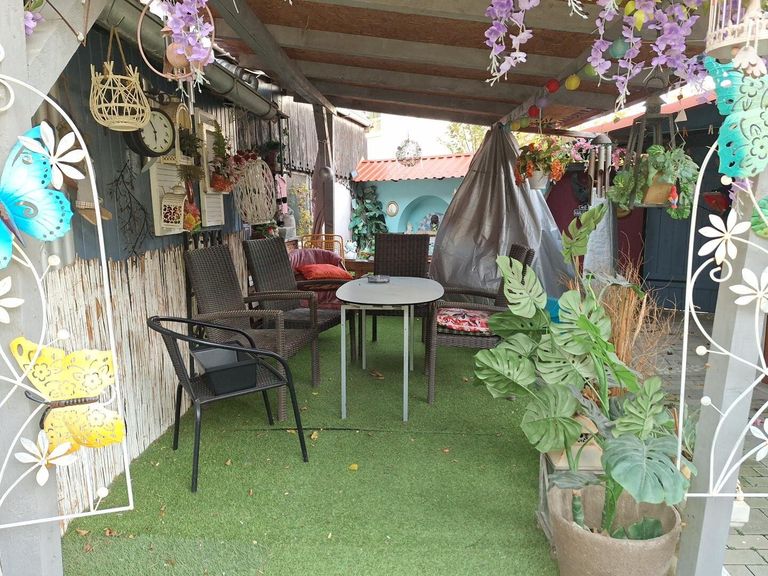 Sitzterrasse im Garten