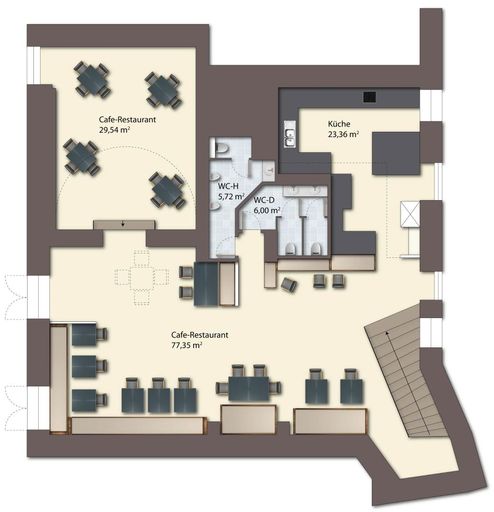 Grundriss OG als schematische Darstellung