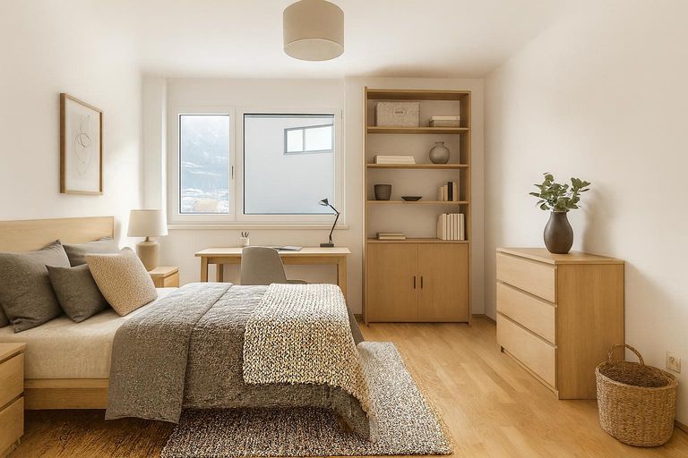 Wohnung - Schlafzimmer I Visualisierung.