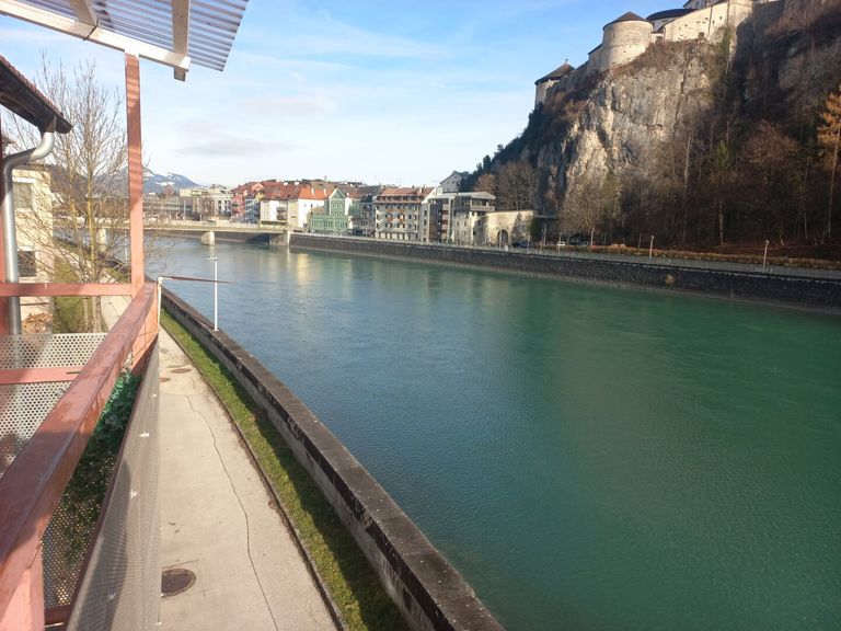 Ausblick auf den Inn vom Südbalkon